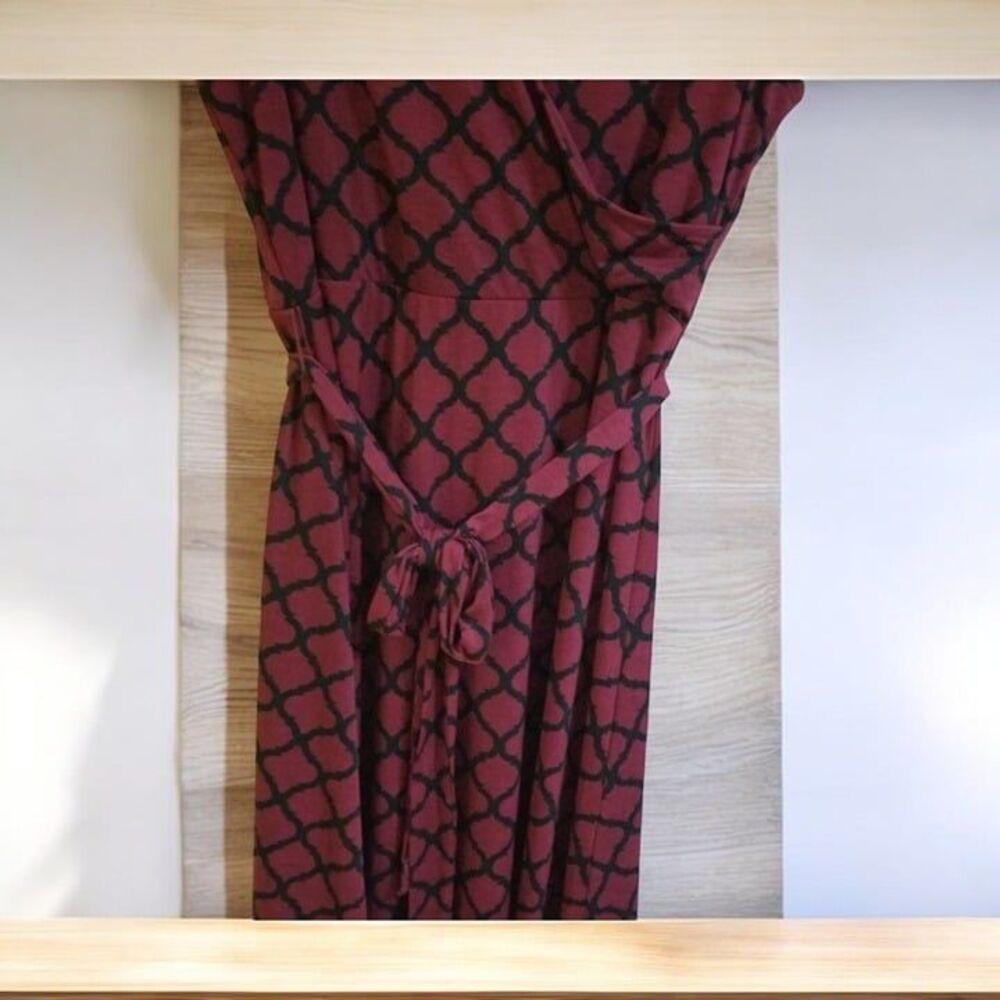 MIX Women's Red and Black Dress – Size Large